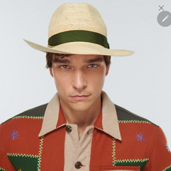 Authentic Borsalino Panama Hat, size 60 or US 7 1/2 - Picture 9 of 11